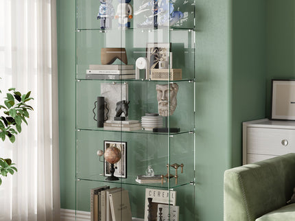 Display Cabinet With Shelf Double Doors And Lock