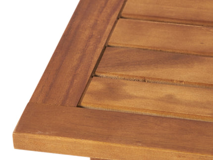 Kinesis - Outdoor Side Table With Slatted Top And Wood Frame
