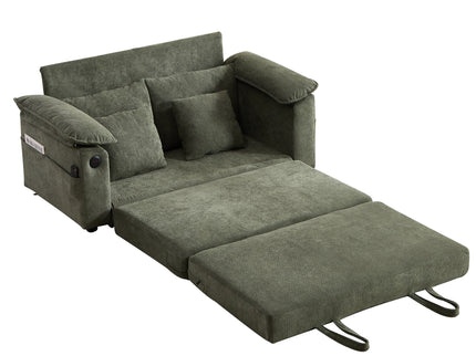 Upholstered Futon Convertible Floor Sofa Bed