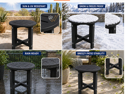 Round Outdoor Side Table