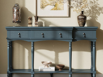 Retro Console Table With 3 Soft Close Drawers