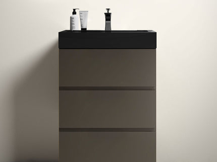 Alice - Bathroom Vanity With Sink, Large Storage Freestanding Bathroom Vanity For Modern Bathroom, One-Piece Sink Basin Without Drain And Faucet