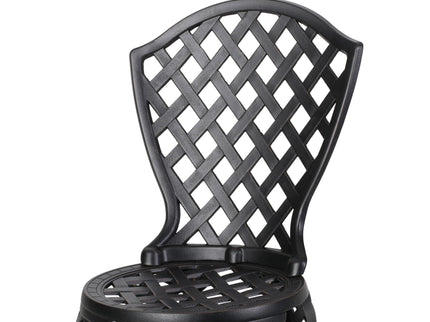 Bono Metal Bistro Set - Black
