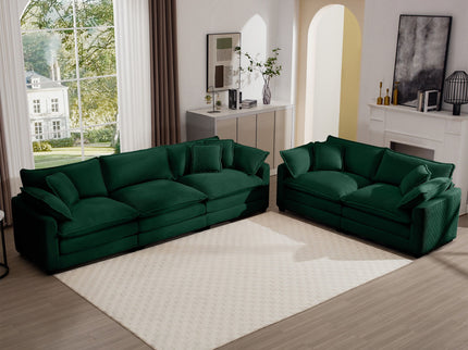Elegant Oversized Sectional Sofa Set With Deep Seats And Flexible Layout
