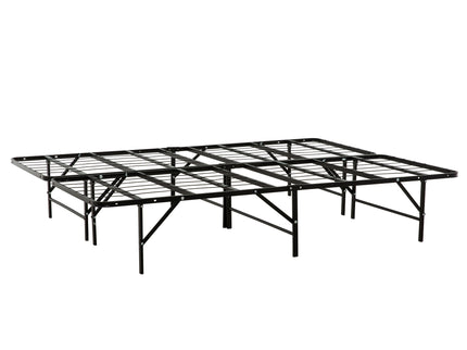 California King Size Bed Base, Mattress Foundation Bed Frame, Bedroom Furniture - Black