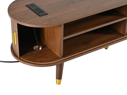 TV Stand & Coffee Table Set With Charging Station
