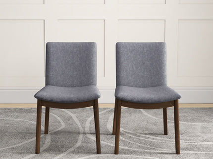 Laura - Mid-Century Modern Solid Wood Dining Chair (Set of 2)