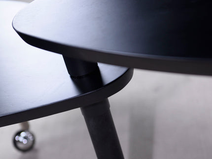 360 Degree Rotatable Coffee Table With Solid Legs