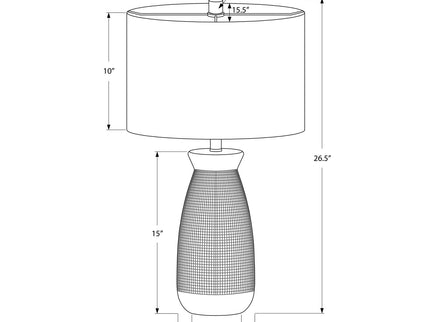 Lighting, Table Lamp, Ceramic, Resin, Contemporary - Cream