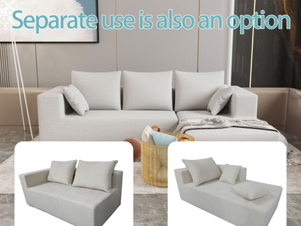 Modular Corner Sofa With Soft Fabric