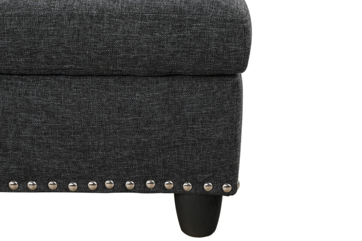Alger - Left Hand Facing Sofa & Chaise With Ottoman