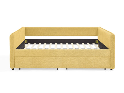 Upholstered Daybed & 2 Drawers