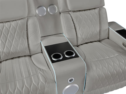 Electra - Power Reclining Set With Power Headrests, Massage And LED Lighting