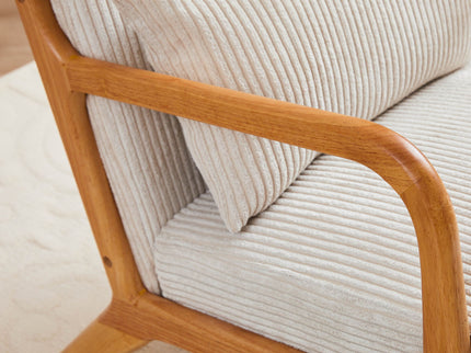Accent Arm Chair With Pillow Upholstered