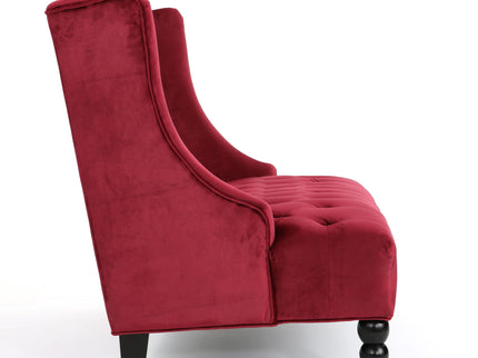 Nurturing - Upholstered Loveseat With Wing Back And Diamond Tufting