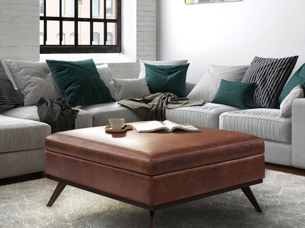 Owen - Multifunctional Square Coffee Table Storage Ottoman