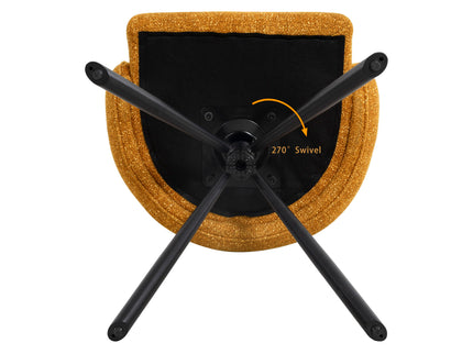 270 Degree Swivel Upholstered Desk Chairs (Set of 2)