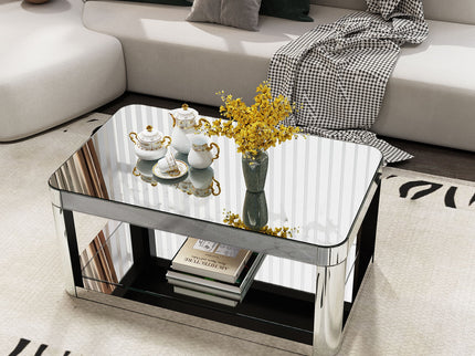 Coffee Table, Rectangular - Silver