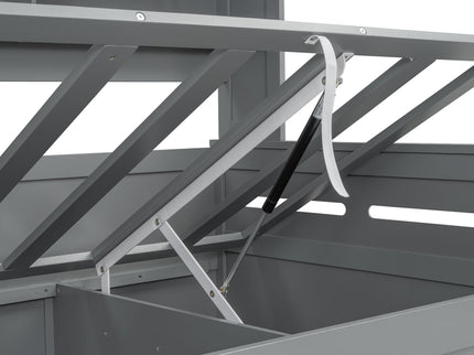 Daybed With All-In-One Cabinet And Shelf