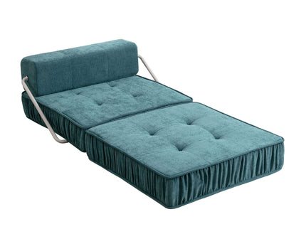 Folding Sofa With Removable Back Cushion, Convertible Futon Sleeper Chair