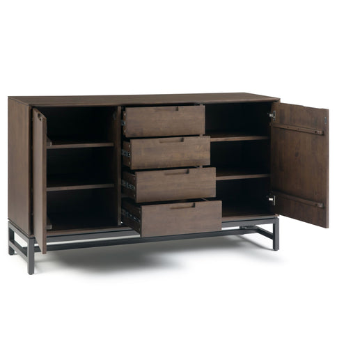 Banting - Sideboard With Centre Drawers - Walnut Brown