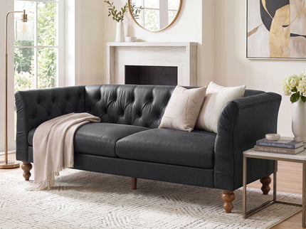 Chesterfield Sofa With Flared Arms For Living Room