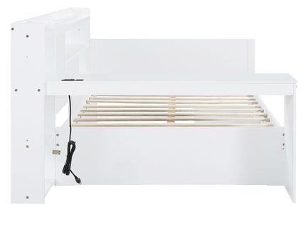 Daybed With 3 Drawers USB Ports And Desk