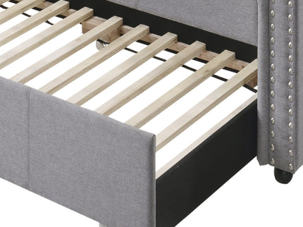 Justice - Twin Daybed With Trundle - Smoke Gray
