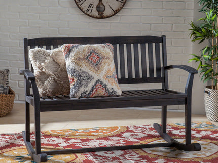 Baxter - Rocking Loveseat - Dark Gray