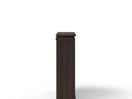 2 Shelf Bookcase Hutch - Chocolate