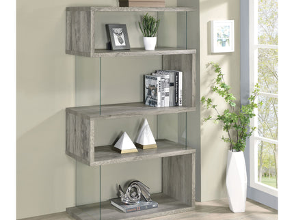 Elias - 4 Shelf Bookshelf With Zigzag Design