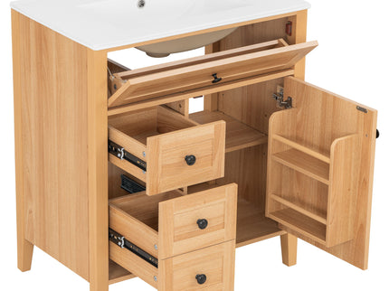 Bathroom Vanity With Sink, Soft Closing Cabinet