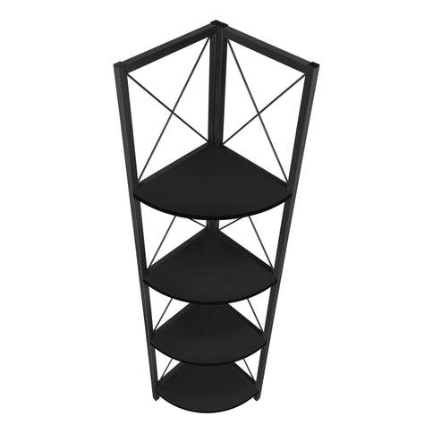 Bookshelf, Bookcase, Etagere, Corner, 4 Tier, Office