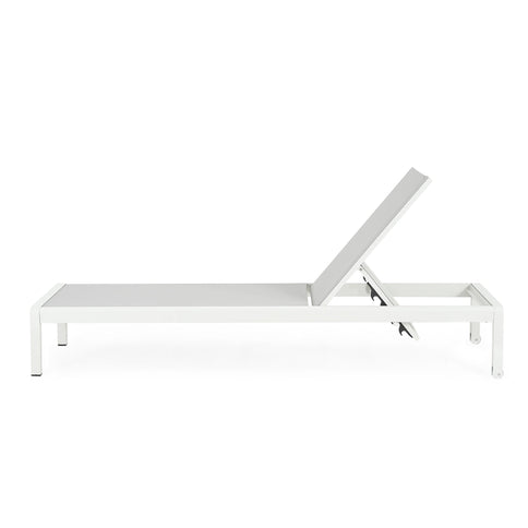 Outdoor Patio Chaise Lounge With 5 Reclining Positions
