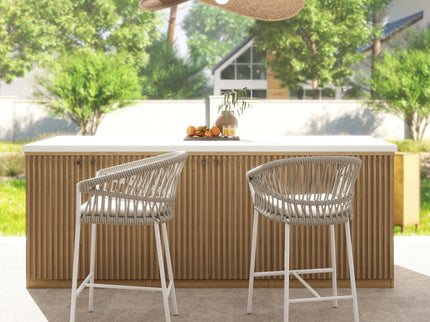Maiden - Patio Counter Stool Sunproof Olefin (Set of 2)