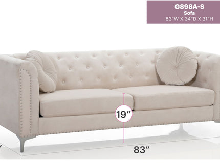 Pompano - Elegant Contemporary Sofa
