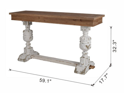 Alcott - Buffet Table - Brown / Antique White