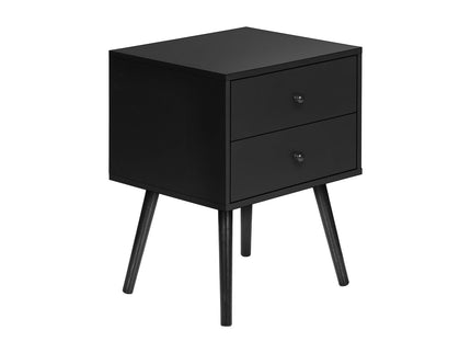 Accent Table & Storage Drawers - Black