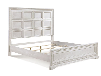 Geometric Design Headboard Panel Bed