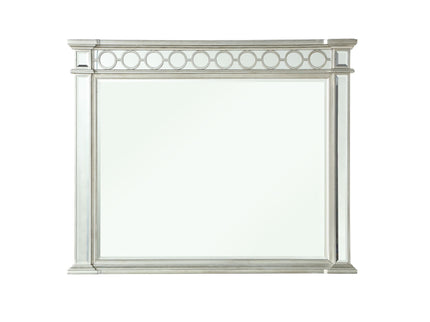 Varian - Mirrored Designed Mirror - Silver