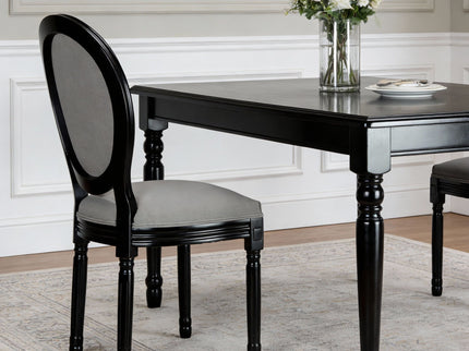 Upholstered & Round Back Dining Chairs (Set of 2)
