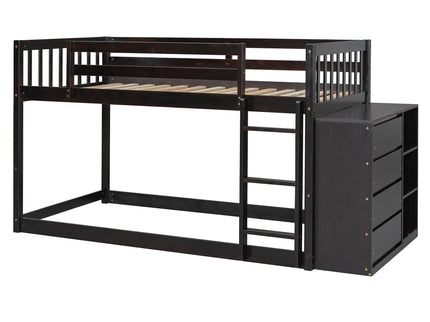 Bunk Bed With 4 Drawers And 3 Shelves