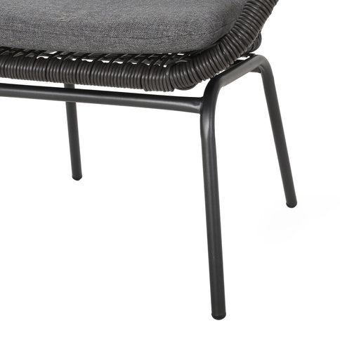 Outdoor Wicker Club Chair With Cushions (Set of 2)