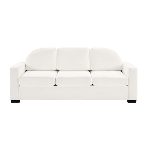 Modern 3 Seater Sofa With Curved Backrest