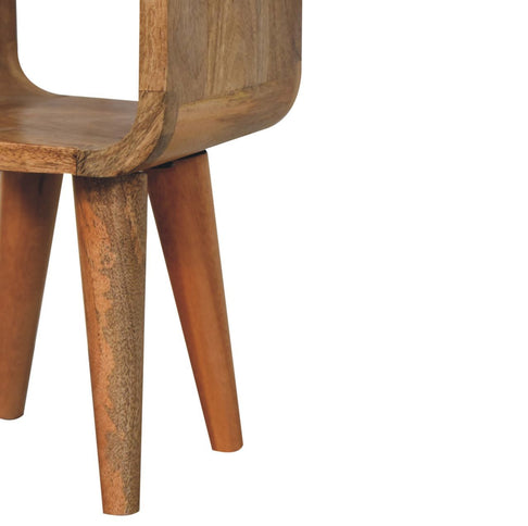 Minimalist Open Curved Nightstand