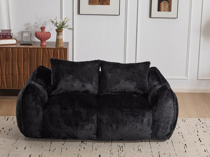 Giant Bean Bag Couch, Ultra Soft Fluffy Loveseat For Living Room