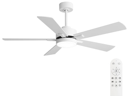 Reversible DC Motor Ceiling Fan With Dimmable LED Light For Living Room