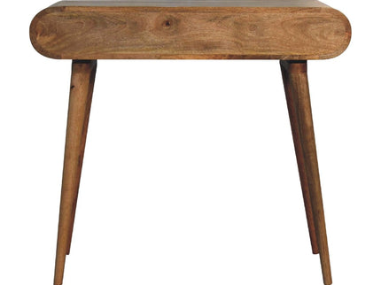 Writing Desk, Curved - Chestnut