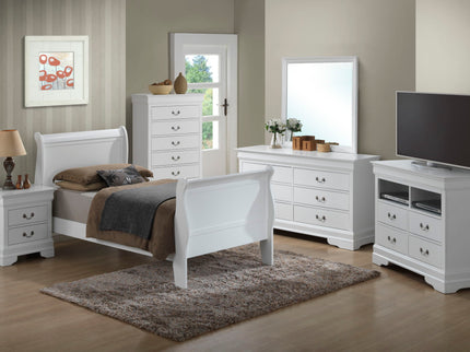 Panel Sleigh Bed