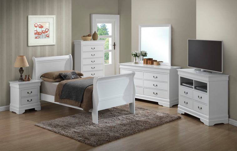 Panel Sleigh Bed